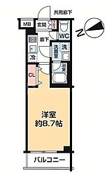 ARCOBALENO OHANAJAYA 5階1Kの間取り