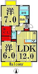 間取図画像 2LDK