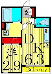 間取図画像 1DK