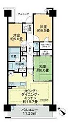 リライズガーデン西新井スカイレジデンス 3LDKの間取図画像