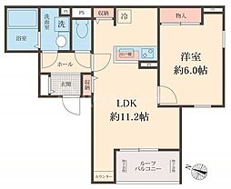 スマイル K 1LDKの間取図画像