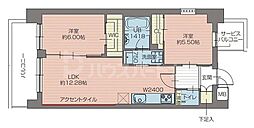 プレジオ北綾瀬ASIAN 2LDKの間取図画像