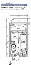 足立区東和2丁目マンション 1LDKの間取図画像