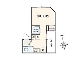 アイウシ梅島 ワンルームの間取図画像
