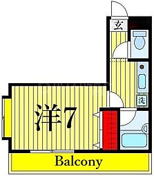 プチメゾンMY 1Kの間取図画像