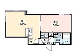 ライフタウン五反野 1LDKの間取図画像