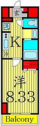CARRES.I 1Kの間取図画像