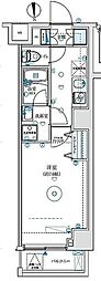 プレニーズ五反野MAXIV 1Kの間取図画像