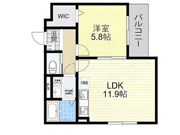 大阪府堺市西区鳳中町３丁(賃貸アパート1LDK・1階・41.00㎡)の写真 その2