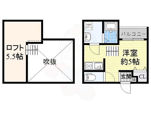 大阪府堺市西区鳳中町６丁(賃貸アパート1R・2階・20.09㎡)の写真 その2