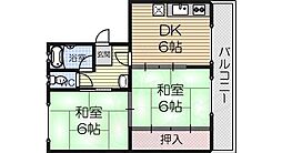 間取図画像 2DK