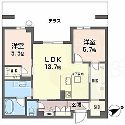 間取図画像 2LDK