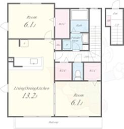 間取図画像 2LDK