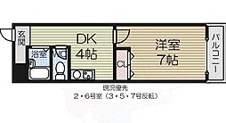 サンフレール浜寺 1DKの間取図画像