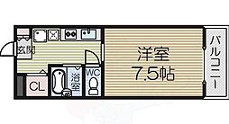 ハーベストコート 1Kの間取図画像