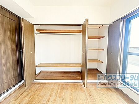 各居室収納確保されていますのでお部屋を広く使えます
