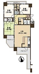 クレール諏訪ノ森マリーニア 3LDKの間取図画像