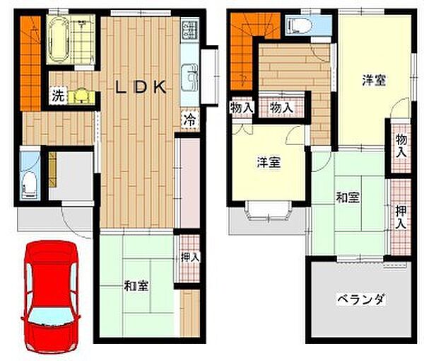 間取りを拡大表示