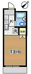 メゾネットラフィーネ ワンルームの間取図画像