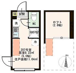 西荻北コーポK 2階