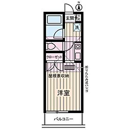 プレミール ワンルームの間取図画像