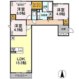 仮称 D-comodo小金井貫井北町 3LDKの間取図画像