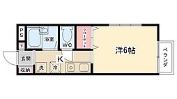 ストロベリーハウス 1Kの間取図画像