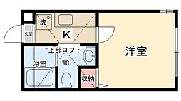 ラ・シャンス古淵 1Kの間取図画像