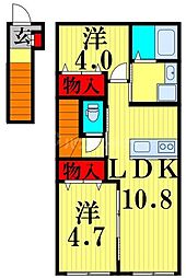 間取図画像 2LDK