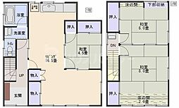 高砂3丁目戸建 2階3LDKの間取り