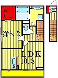 グランベル 1LDKの間取図画像
