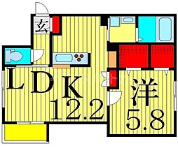 メゾン・ソレイユ 1LDKの間取図画像