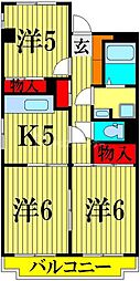 ハーヴェスト高州 3Kの間取図画像