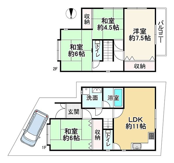 間取りを拡大表示