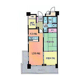 グリーングラス 2SLDKの間取図画像