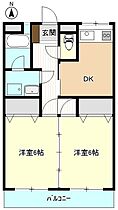 ロイヤル黒崎 202 ｜ 群馬県前橋市小相木町1丁目5-14（賃貸マンション2K・2階・44.62㎡） その2