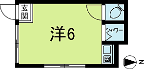 第3池園コーポ ｜東京都杉並区上井草２丁目(賃貸アパート1R・1階・12.00㎡)の写真 その2