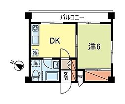 光荻窪マンション  ｜ 東京都杉並区荻窪４丁目（賃貸マンション1DK・6階・27.95㎡） その2