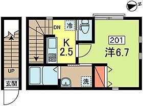 オアシス 201 ｜ 東京都杉並区阿佐谷北６丁目7-12（賃貸アパート1K・2階・27.24㎡） その2