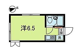 サットンプレイス東高円寺A ワンルームの間取図画像