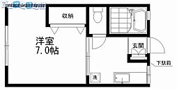 SAJA関屋昭和町 1Kの間取図画像