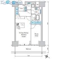 ロイヤルパークスER万代  ｜ 新潟県新潟市中央区東万代町（賃貸マンション1LDK・5階・45.95㎡） その2