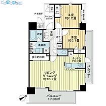 サーパス萬代橋  ｜ 新潟県新潟市中央区下大川前通2ノ町（賃貸マンション2LDK・11階・71.08㎡） その2