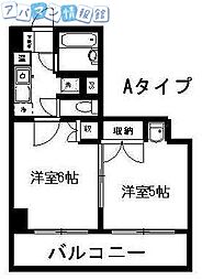 プレステージ新潟 2Kの間取図画像