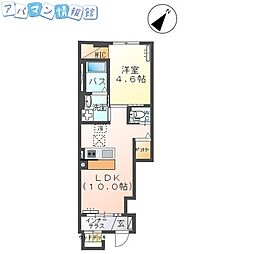 フィグ・ガーデン 1LDKの間取図画像