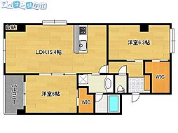 ファーストクラス神道寺 2LDKの間取図画像