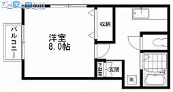 レジデンス真田城 1Kの間取図画像