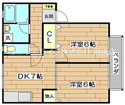 間取図画像 2DK