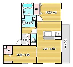 間取図画像 2LDK
