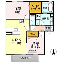 間取図画像 2LDK